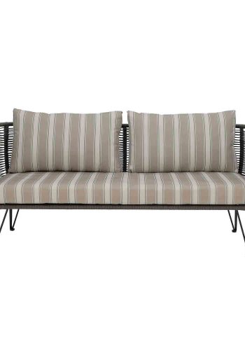 BLOOMINGVILLE Mundo hagesofa, med puter - grnt polyestertau og svart metall