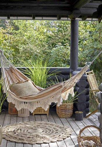 BLOOMINGVILLE Sole Blumentopfabdeckungen, quadratisch - Bambus natur (2er-Set)