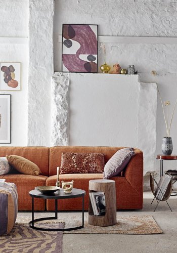 BLOOMINGVILLE Izza gulvteppe, rektangulrt - lilla bomull (150x90)