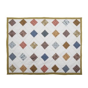 BLOOMINGVILLE MINI Melua plaid - natur/multifarvet bomuld/hr (152x127)