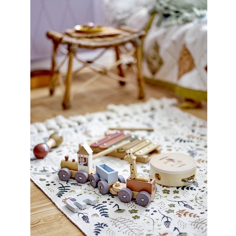 BLOOMINGVILLE MINI Melua Plaid - natur/bunt Baumwolle/Leinen (152x127)