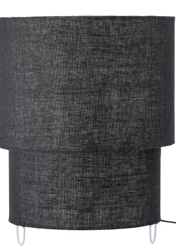 BLOOMINGVILLE Zalt Tischlampe – schwarzes Leinen