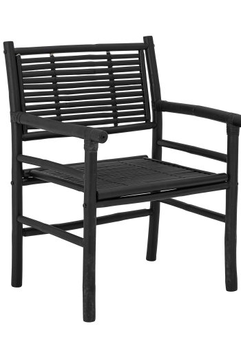 BLOOMINGVILLE Coen Loungesessel, mit Armlehnen – schwarzer Bambus