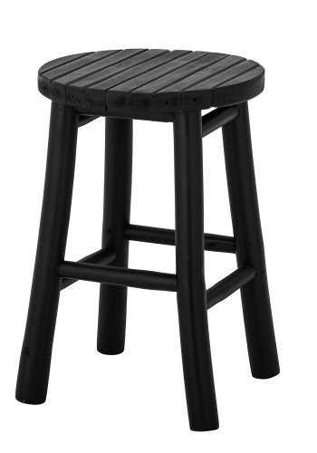 BLOOMINGVILLE Bilbo Hocker - schwarzer Bambus