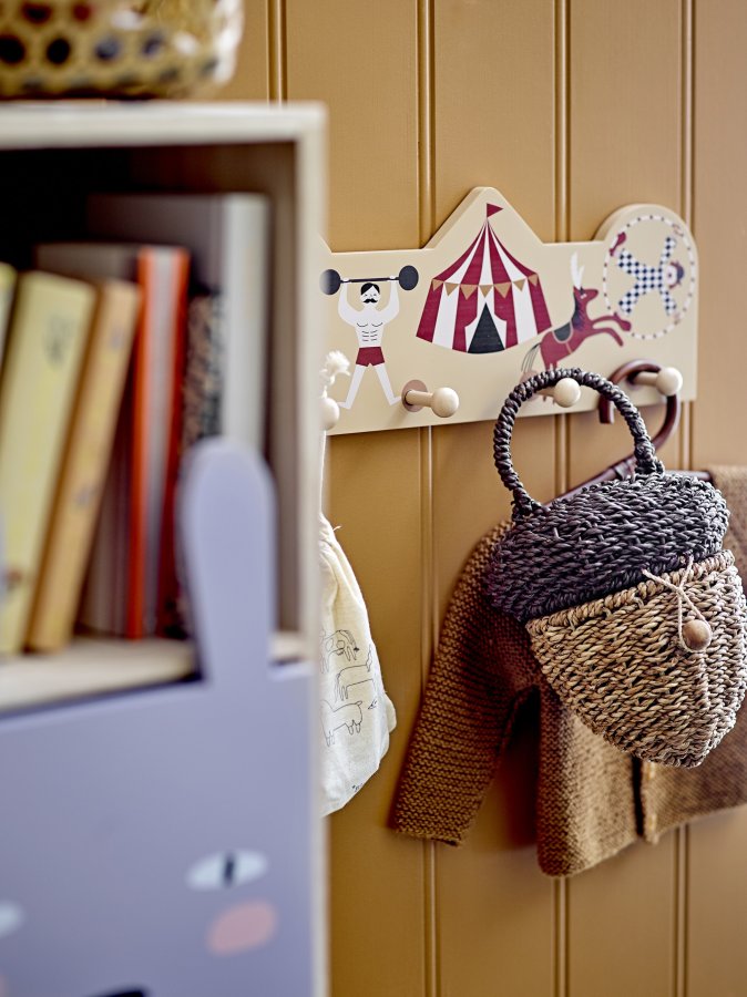 BLOOMINGVILLE MINI Calle Bücherregal, mit Schubladen – natürliches Mahagoni und Kiefer