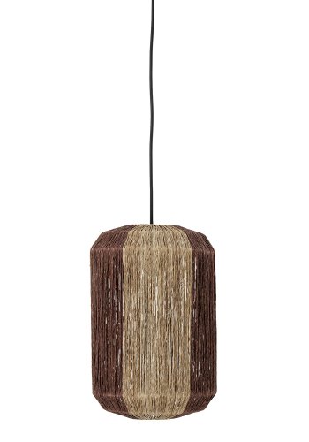 BLOOMINGVILLE Tano Deckenleuchte, rund - Natur und dunkelbraunes Seegras (27)