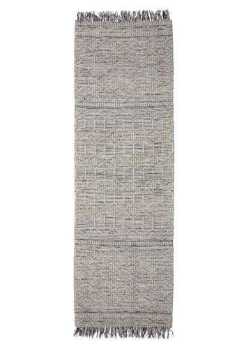 CREATIVE COLLECTION Maisy Teppich, rechteckig – graues Polyester und Baumwolle (245 x 75)