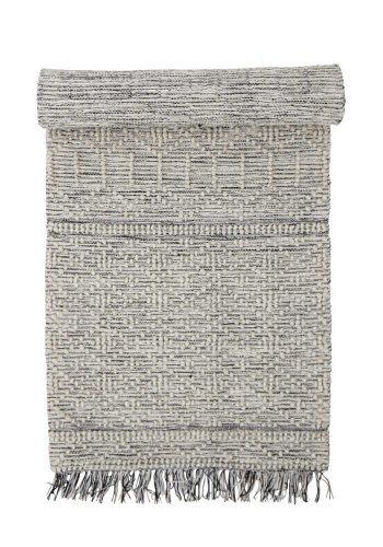 CREATIVE COLLECTION Maisy Teppich, rechteckig – graues Polyester und Baumwolle (245 x 75)