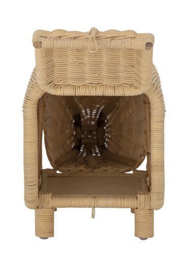BLOOMINGVILLE MINI Sofahocker mit Staufach - Naturrattan (53x24)