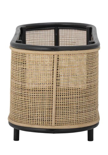 BLOOMINGVILLE Ebbie Pflanzgefäß, oval – natürliches Rattan und Zuckerrohr (70 x 29 (