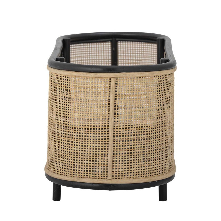 BLOOMINGVILLE Ebbie Pflanzgefäß, oval – natürliches Rattan und Zuckerrohr (70 x 29 (