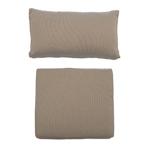 BLOOMINGVILLE Mundo pudebetrk (uden fyld) til loungestol - brun polyester (st af 2)