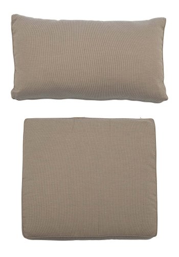 BLOOMINGVILLE Mundo pudebetrk (uden fyld) til loungestol - brun polyester (st af 2)