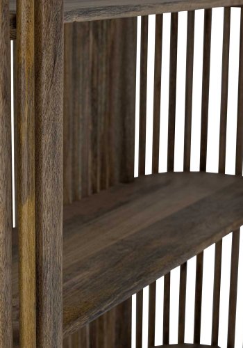 CREATIVE COLLECTION Sali Bücherregal – braunes Mangoholz (H: 172 cm x 32 cm x cm)