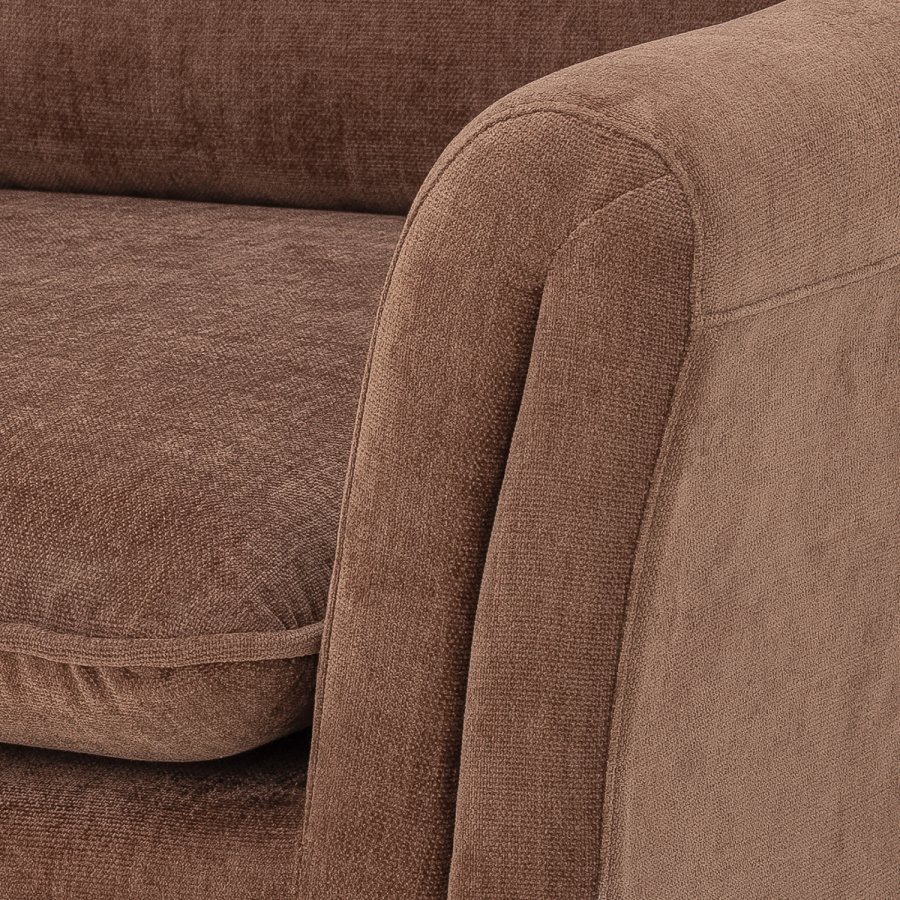 BLOOMINGVILLE Paseo Loungesessel, mit Armlehnen – braunes Polyester