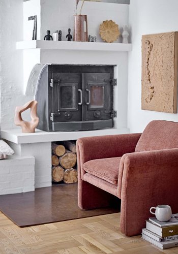 BLOOMINGVILLE Paseo Loungesessel, mit Armlehnen – braunes Polyester