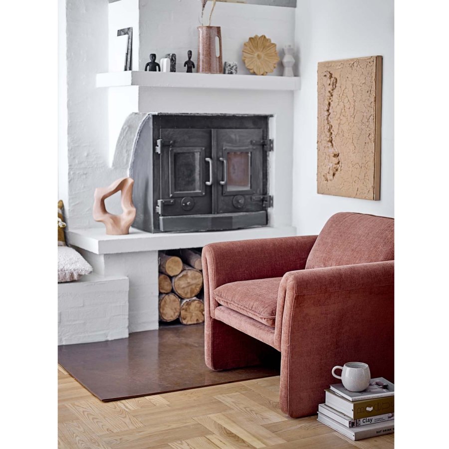 BLOOMINGVILLE Paseo Loungesessel, mit Armlehnen – braunes Polyester