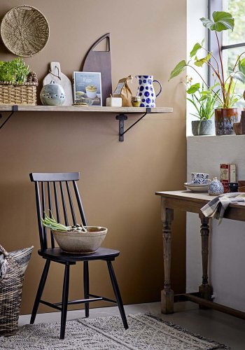 CREATIVE COLLECTION Ina Blumentopfhalter, rund - braunes und mehrfarbiges Steingut (20)