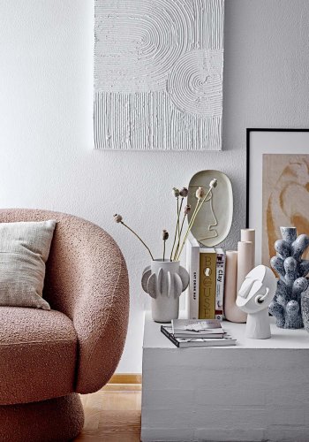 BLOOMINGVILLE Innes dekorativ vase - bltt steinty