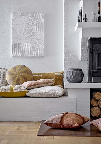 BLOOMINGVILLE Lisen dekorationsurtepotte, rund - sort terrakotta (28)