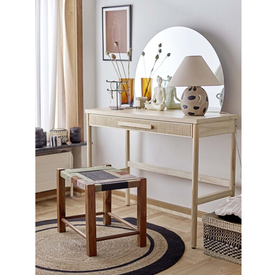 BLOOMINGVILLE Sobelkurv med lokk - svart sjgress (sett med 3)