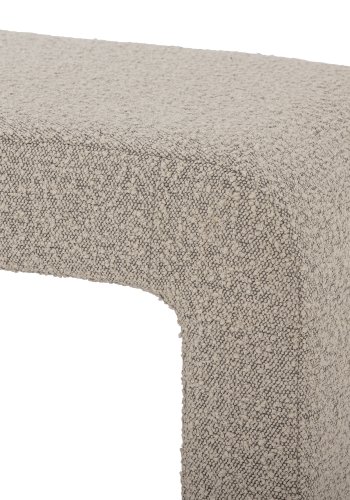 BLOOMINGVILLE Bobbie taburet - offwhite bouclé stof (70x40)