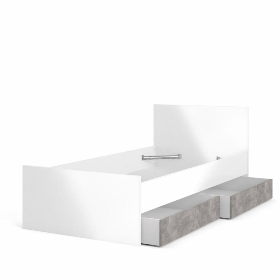 TVILUM Naia Bettschublade - graue Folie (2er-Set)