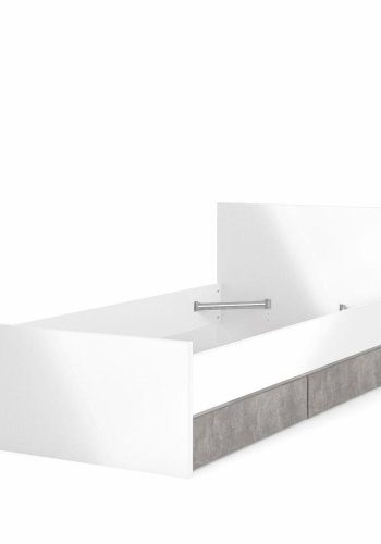 TVILUM Naia Bettschublade - graue Folie (2er-Set)