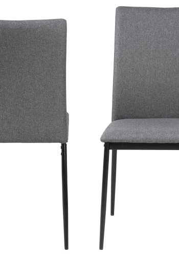 ACT NORDIC Demina spisestol - gr/svart stoff/metall 