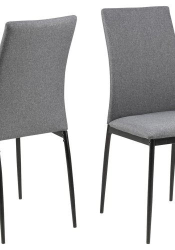 ACT NORDIC Demina spisestol - gr/svart stoff/metall 