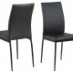 ACT NORDIC Demina spisestol - sort kunstskinn/metall 