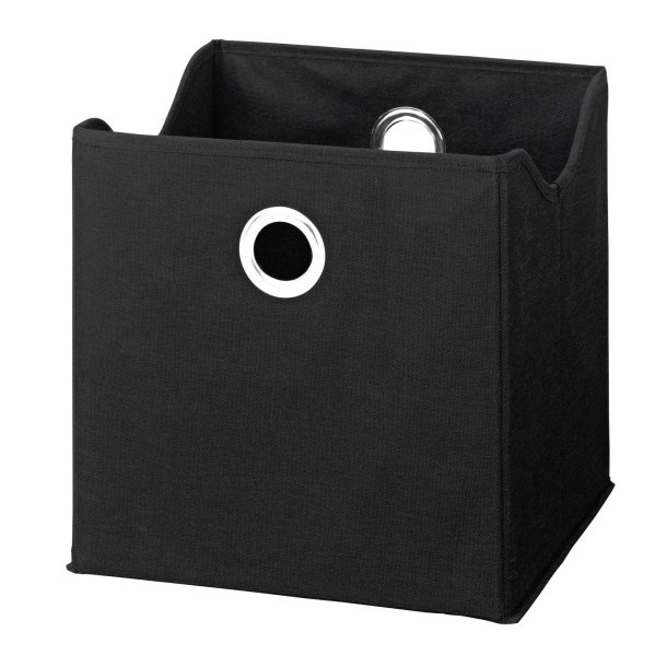 Tekstilkasse - bl/grn/sort stof