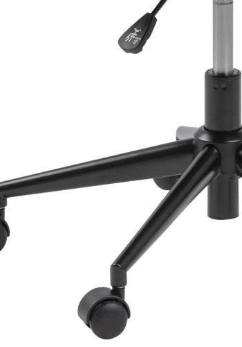 ACT NORDIC Nora skrivebordsstol - mrkegr stof og sort, m. armln og hjul