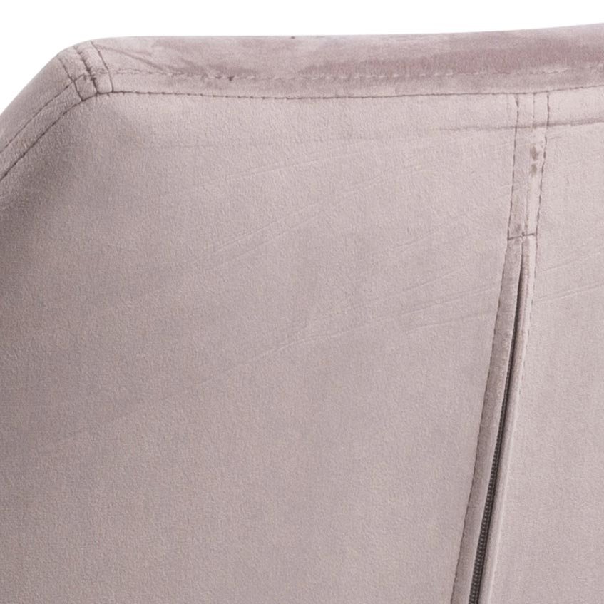 ACT NORDIC Nora skrivebordsstol - rosa stof og sort, m. armln og hjul