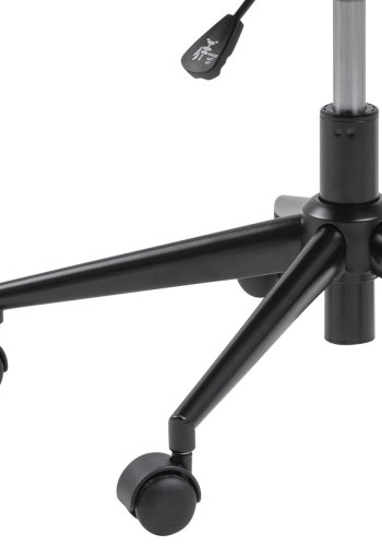 ACT NORDIC Nora skrivebordsstol - rosa stof og sort, m. armln og hjul