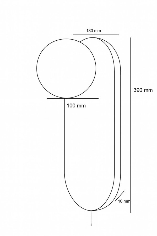 NORDV�RK Tor-Bell vegglampe