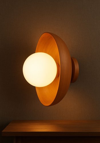 NORDV�RK Hand-S - Vegglampe i eik