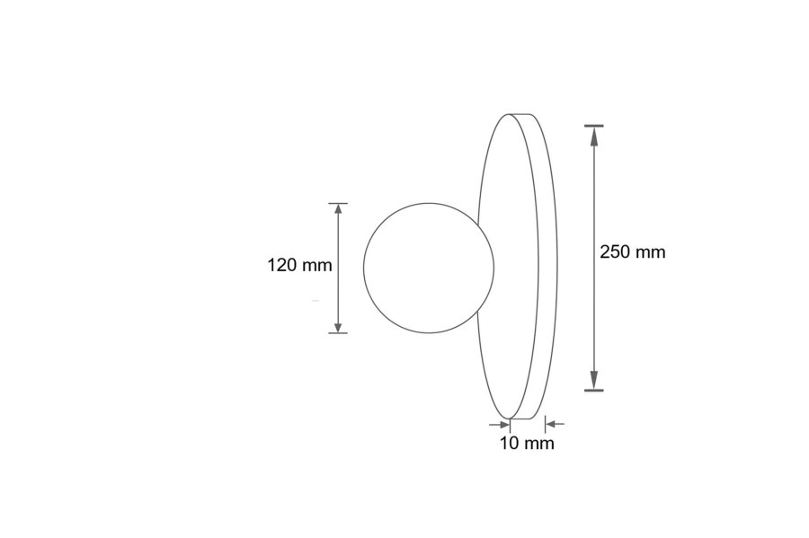 NORDV�RK Tor-Nun vegglampe