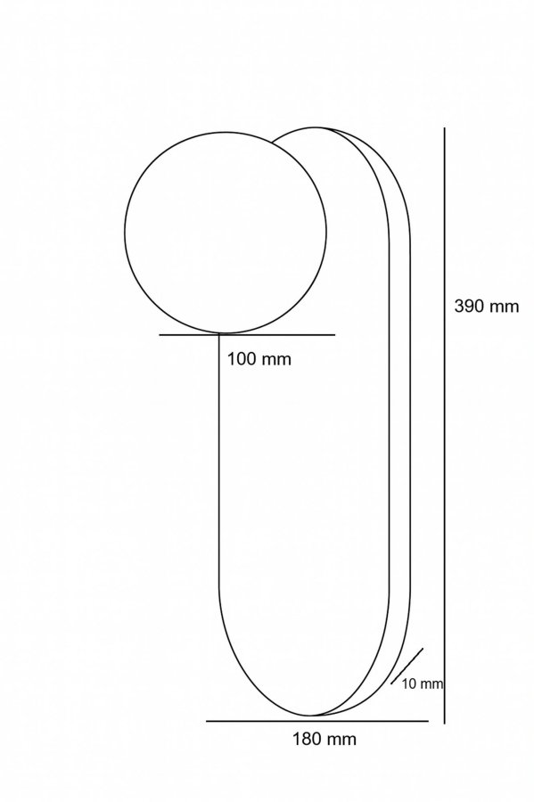 NORDV�RK Tor All vegglampe