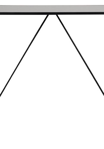 ACT NORDIC Seaford barbord - sort melamin ask/metal, rektangulr (120x60)