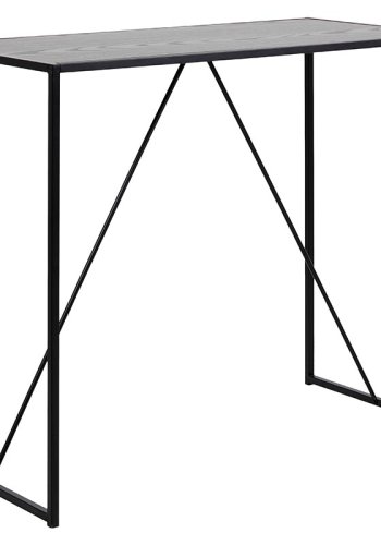 ACT NORDIC Seaford barbord - sort melamin ask/metal, rektangulr (120x60)