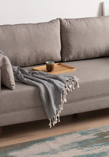 NORDVRK Bella Sovesofa - Kremfarget 3-manns sovesofa