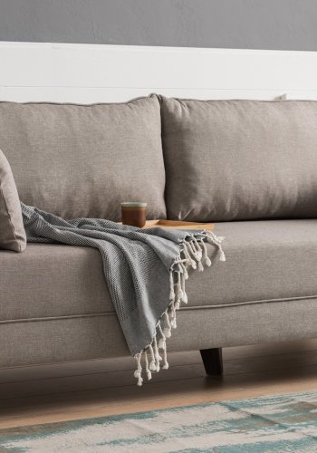 NORDVRK Bella Sovesofa - Kremfarget 3-manns sovesofa