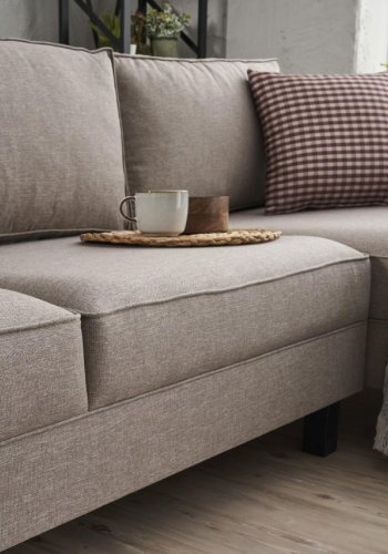 NORDVRK Kale Lin Hyre - Krem Hjrnesofa