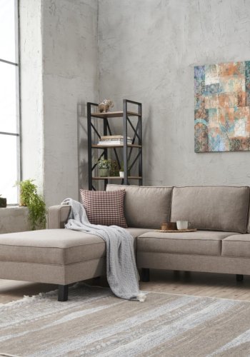 NORDVRK Kale Linen Left - Cream Hjrnesofa