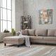 NORDVRK Kale Linen Left - Cream Hjrnesofa