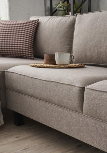 NORDVRK Kale Linen Left - Cream Hjrnesofa