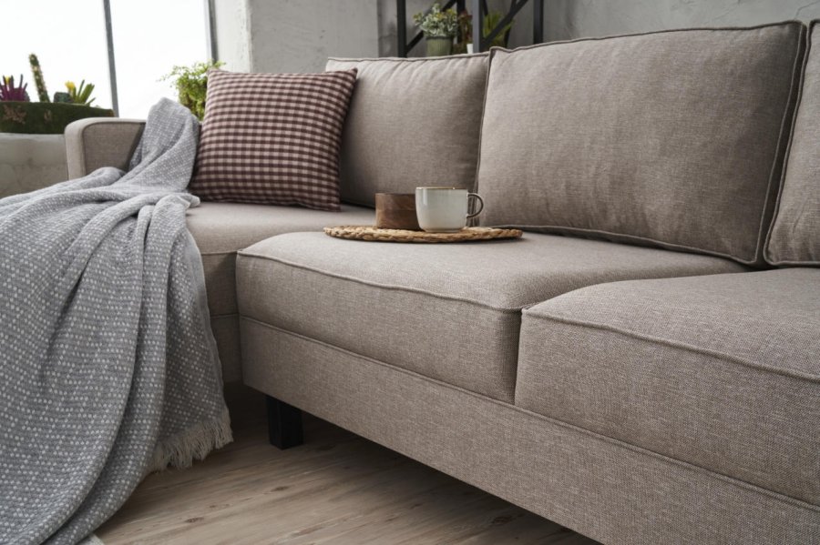 NORDVRK Kale Linen Left - Cream Hjrnesofa