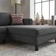 NORDVRK Kale Lin Hyre - Antrasitt Hjrnesofa