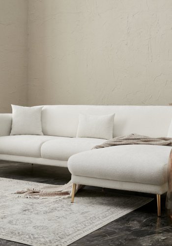 NORDVRK Simena Right - Krem Hjrnesofa